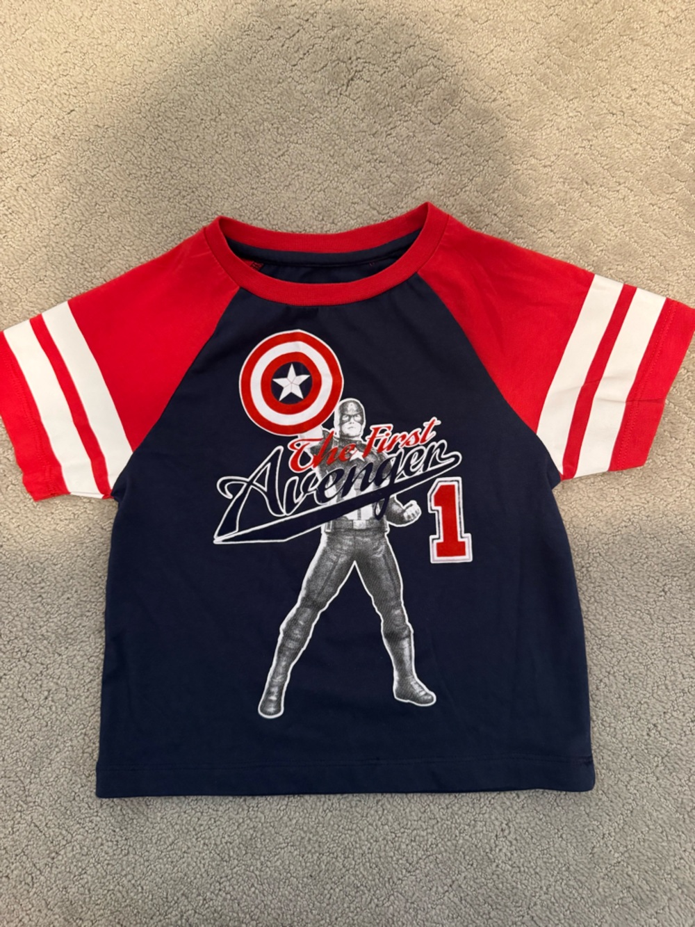 Marvel Navy and Red Avengers Graphic Tee
